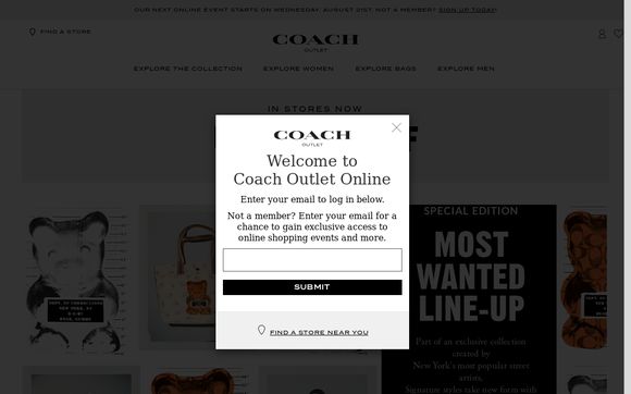 coach store website