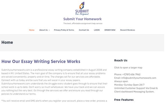 submit homework online