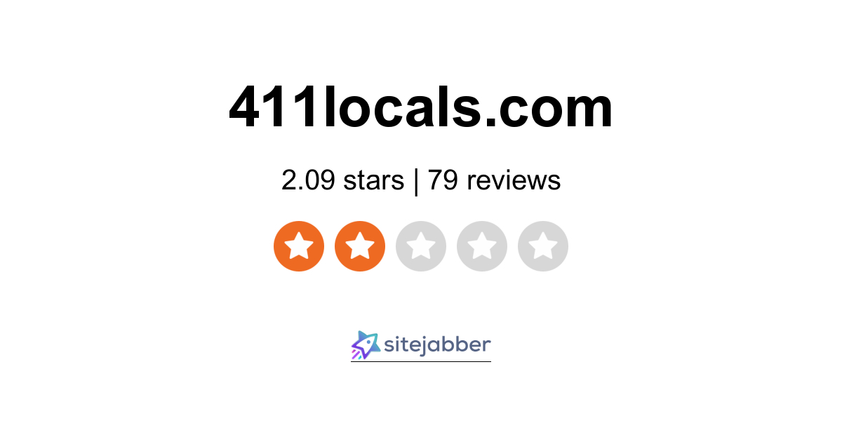 411Locals Reviews 79 Reviews of 411locals Sitejabber