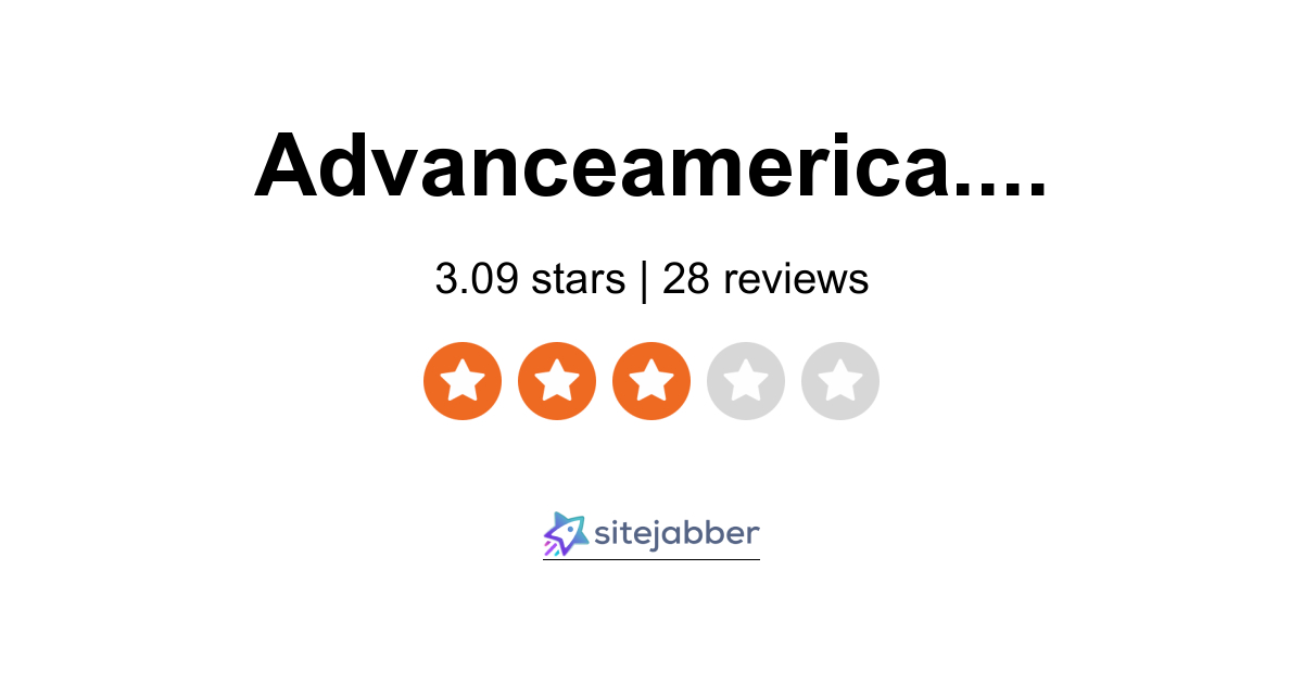 Advance America Reviews 26 Reviews of Sitejabber