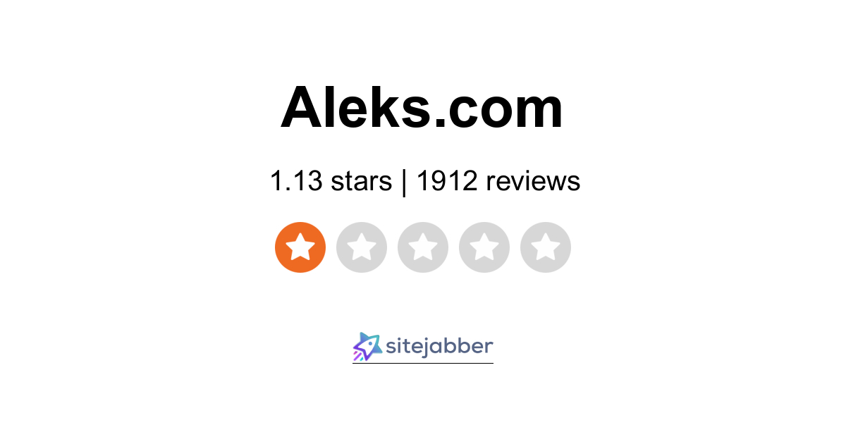 ALEKS Reviews - 1,837 Reviews of Aleks.com | Sitejabber