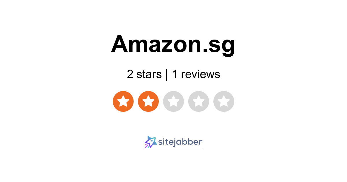 Amazon Sg Reviews 1 Review Of Amazon Sg Sitejabber