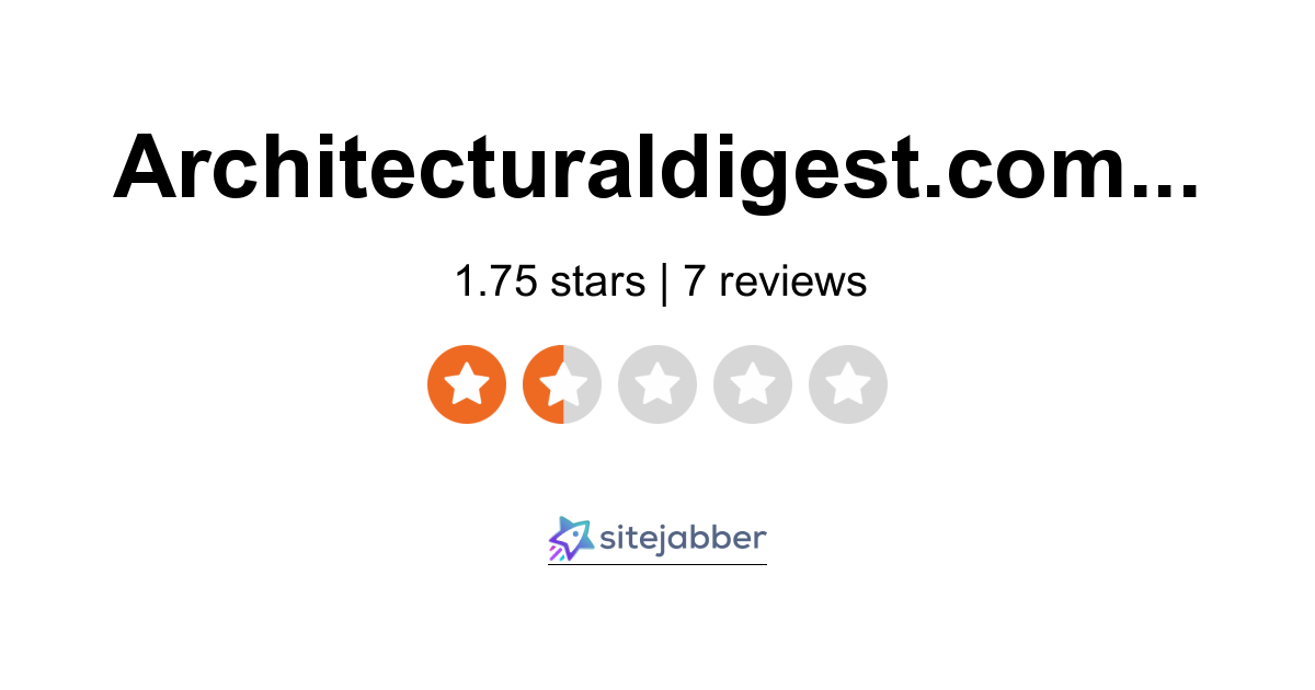 Architectural Digest Reviews 7 Reviews of Sitejabber