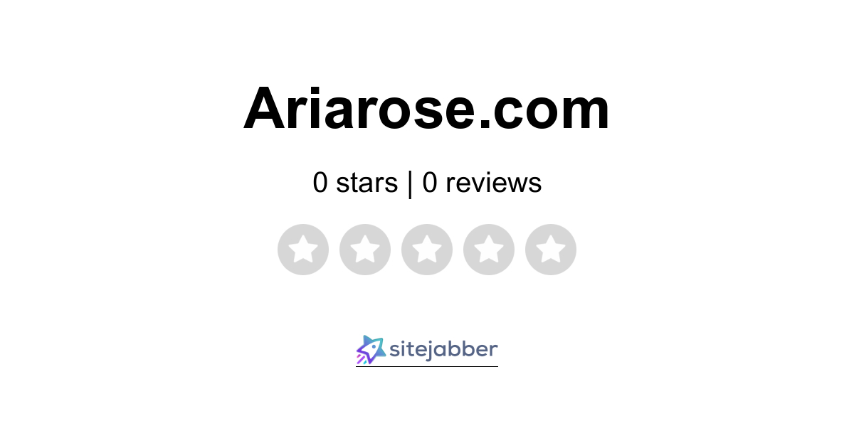 Aria Rose Reviews Read Customer Reviews Of Aria Rose Sitejabber