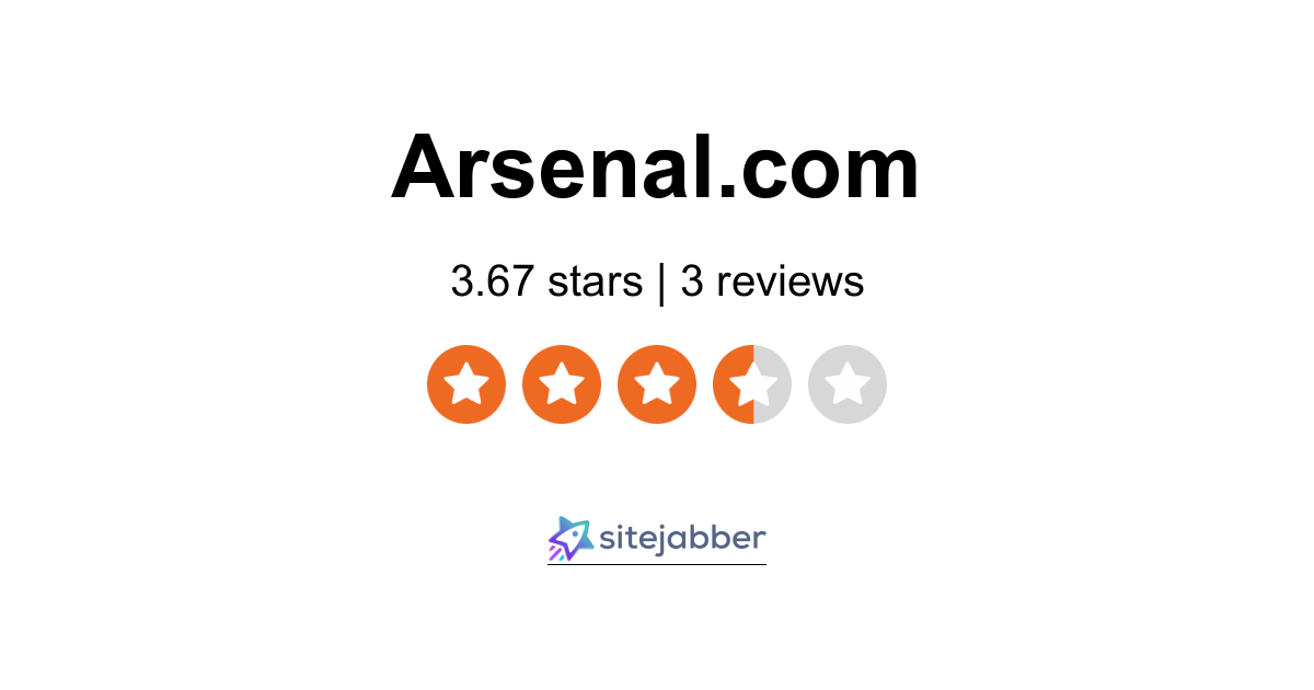 Arsenal Reviews  Read Customer Service Reviews of www.arsenal.com