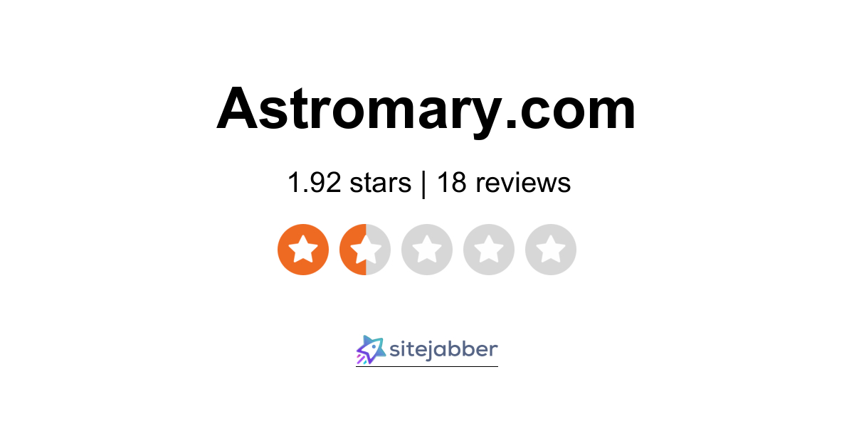 Astromary Reviews 17 Reviews of Sitejabber