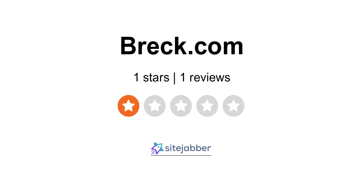 Breck Reviews 1 Review of Sitejabber