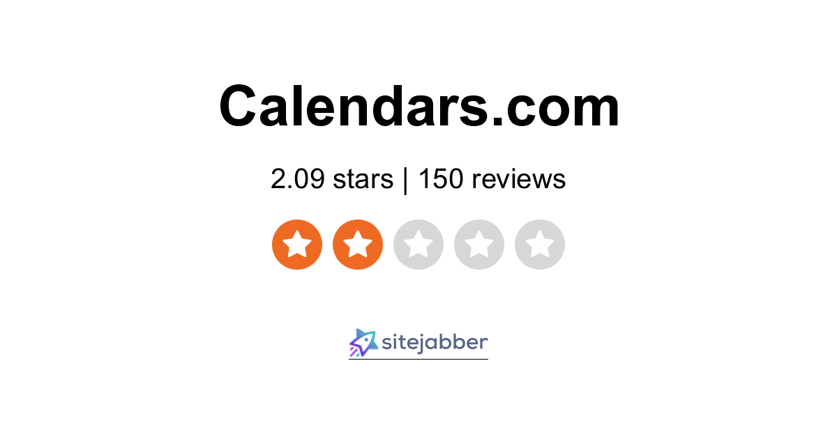 Calendars Reviews 151 Reviews of Sitejabber