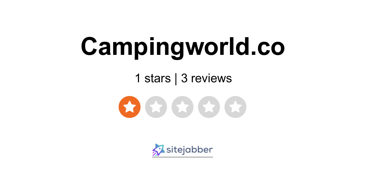 Camping World Reviews 3 Reviews of Campingworld.co Sitejabber