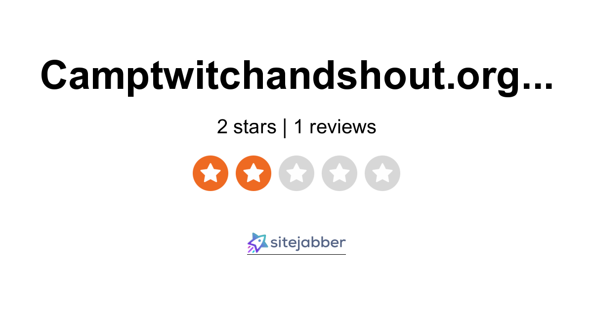 Camp Twitch And Shout Reviews 1 Review of