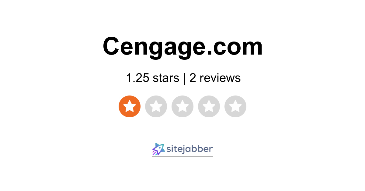 Cengage Learning Reviews - 2 Reviews Of Cengage.com | Sitejabber