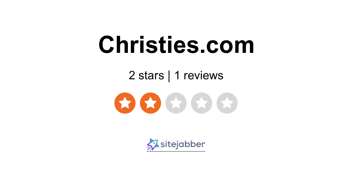 Christies Reviews - 1 Review of Christies.com | Sitejabber