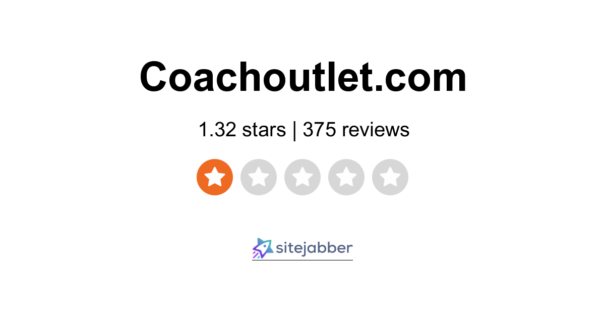 Coach Outlet Reviews 375 Reviews of Coachoutlet Sitejabber