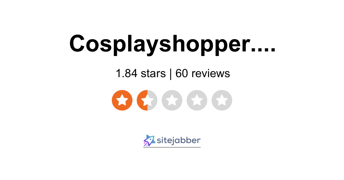 Cosplay Shopper Reviews 60 Reviews of Cosplayshopper