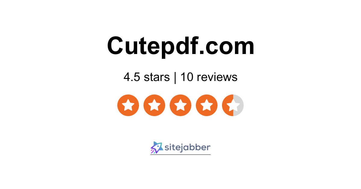 Cutepdf Reviews 10 Reviews Of Sitejabber