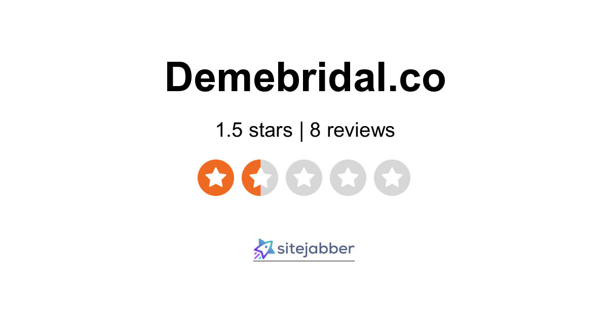 Demebridal reviews shop