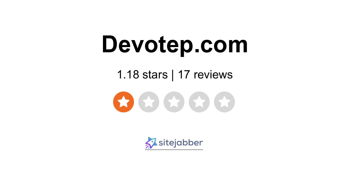 Devotep Reviews 17 Reviews of Devotep Sitejabber