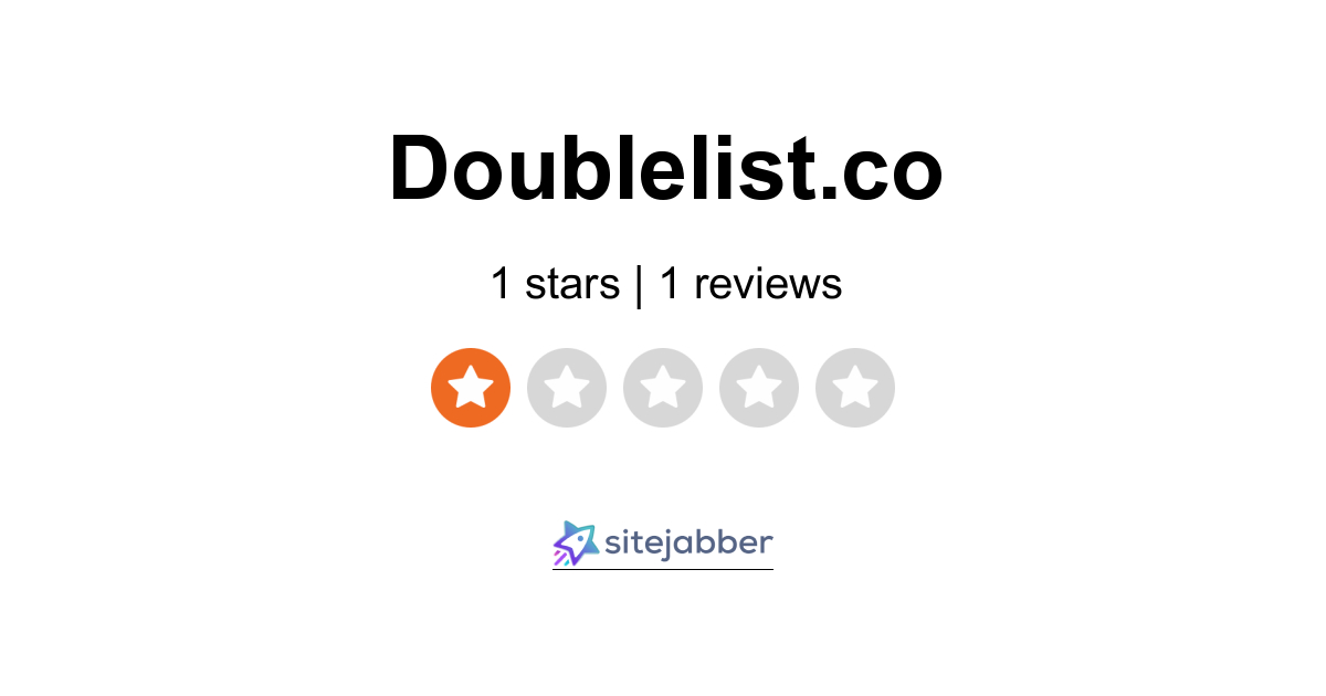 Doublelist.co Reviews 1 Review of Doublelist.co Sitejabber