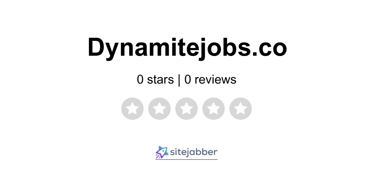 Dynamite jobs outlet