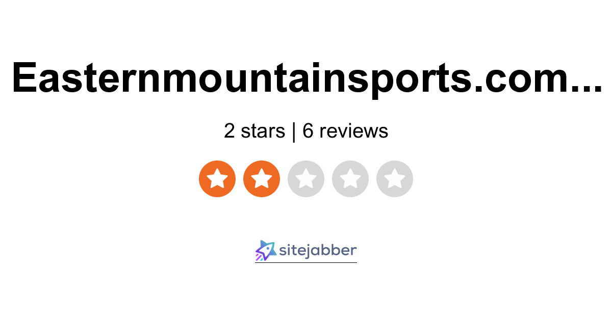 Eastern Mountain Sports Reviews - 6 Reviews of Easternmountainsports.com