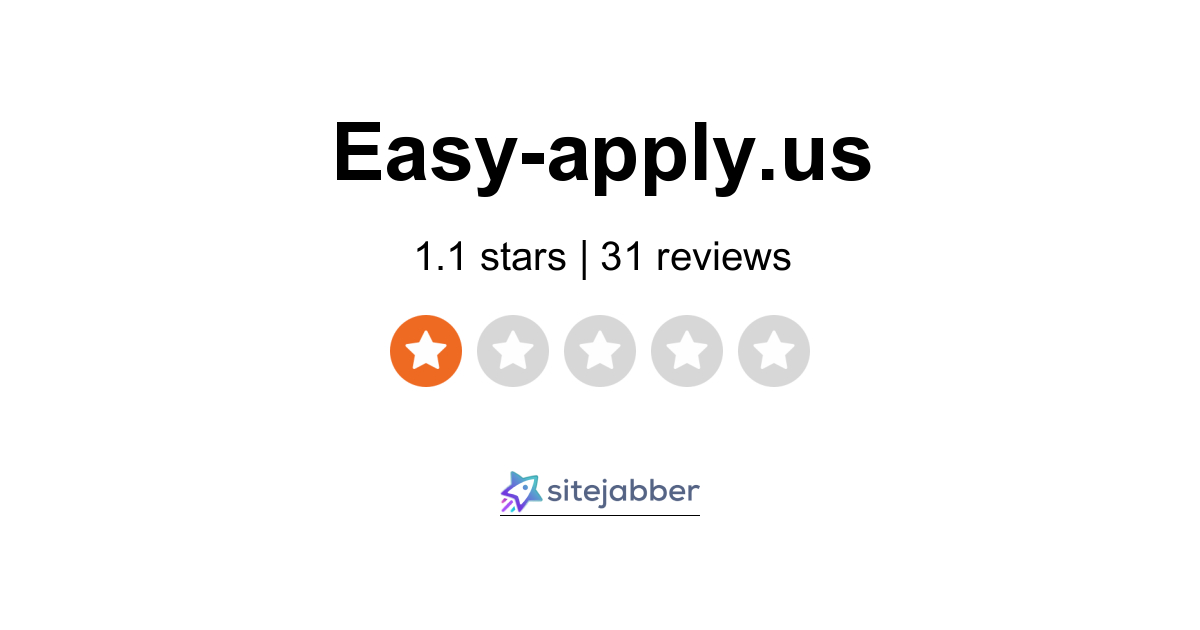 Easyapply.us Reviews 29 Reviews of Easyapply.us Sitejabber