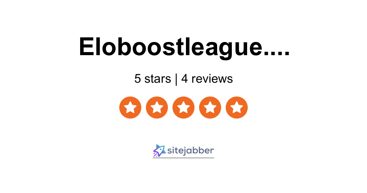 EloBoostLeague Reviews - 4 Reviews of Eloboostleague.com