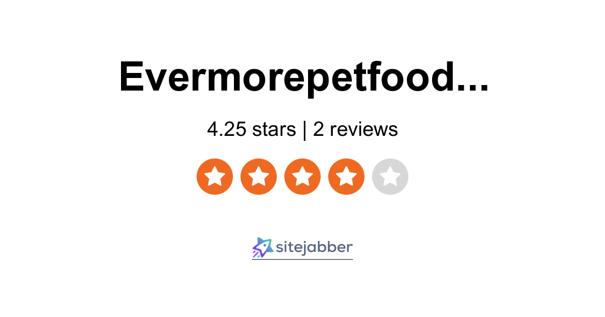 Evermore dog 2024 food reviews