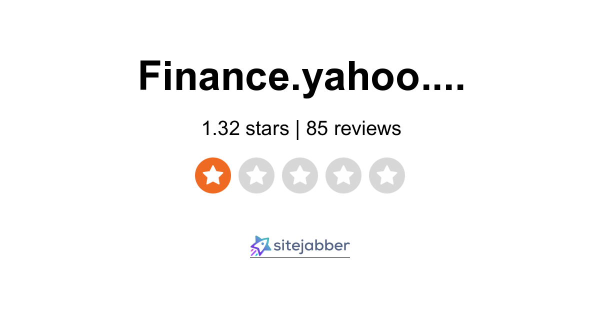 Yahoo Finance Reviews 68 Reviews Of Finance Yahoo Com Sitejabber