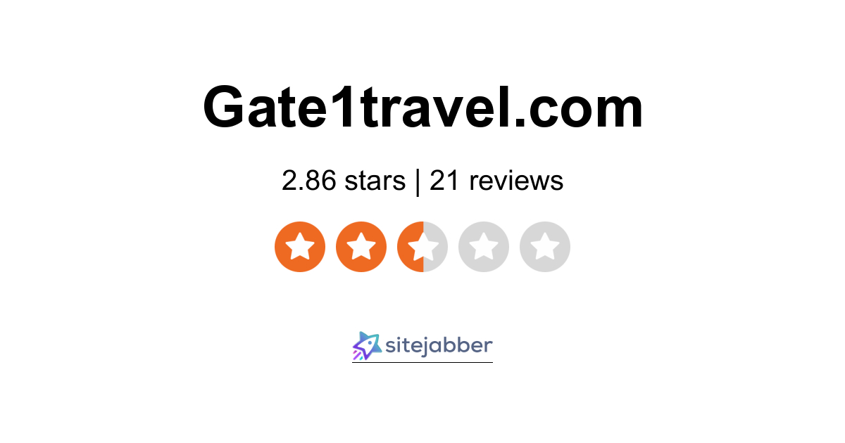 Gate1Travel Reviews 20 Reviews of Sitejabber