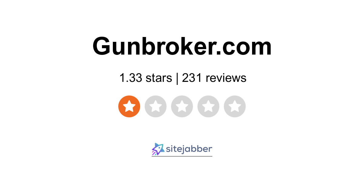 GunBroker Reviews 198 Reviews of Sitejabber