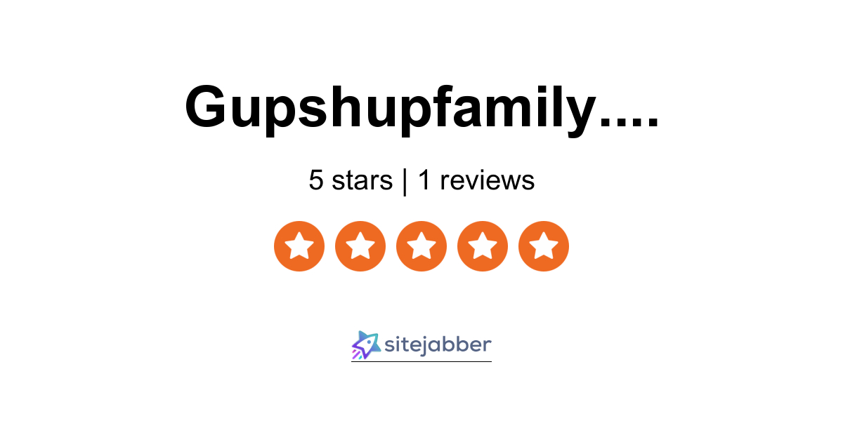 Gupshupfamily Reviews - 1 Review of Gupshupfamily.com