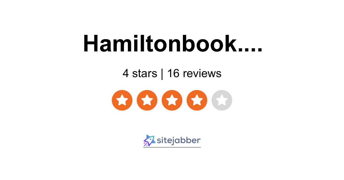 Hamilton Book Reviews - 15 Reviews of Hamiltonbook.com | Sitejabber