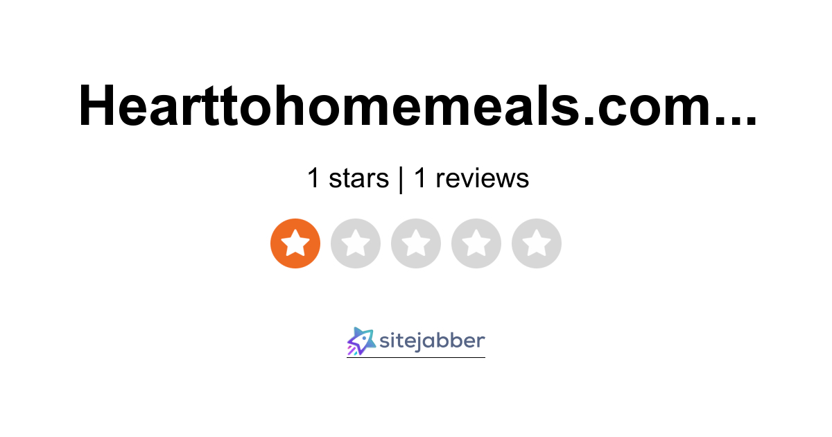 Hearttohomemeals deals