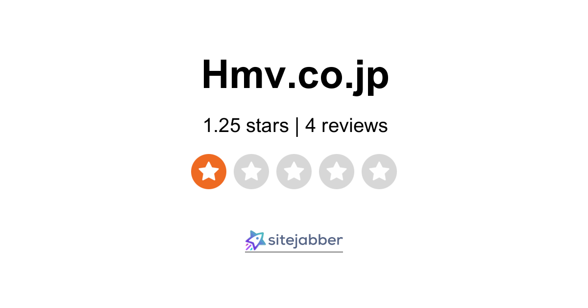 Hmv Books Reviews 2 Reviews Of Hmv Co Jp Sitejabber