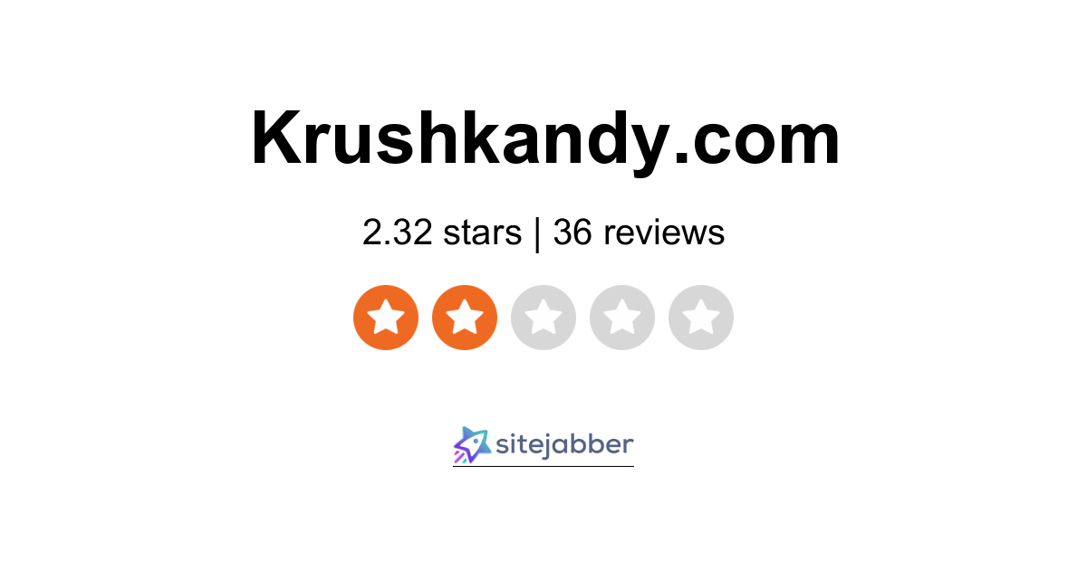 Krush Kandy Reviews 36 Reviews of Krushkandy Sitejabber