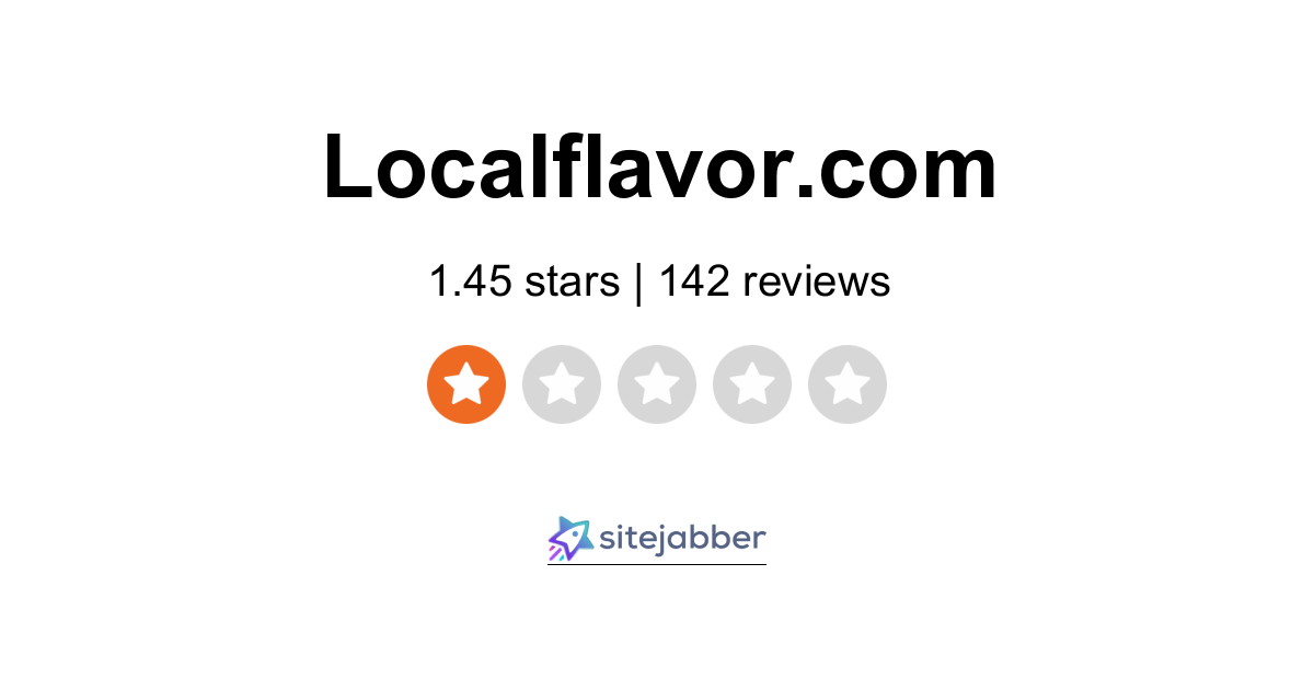 LocalFlavor Reviews - 132 Reviews of Localflavor.com | Sitejabber