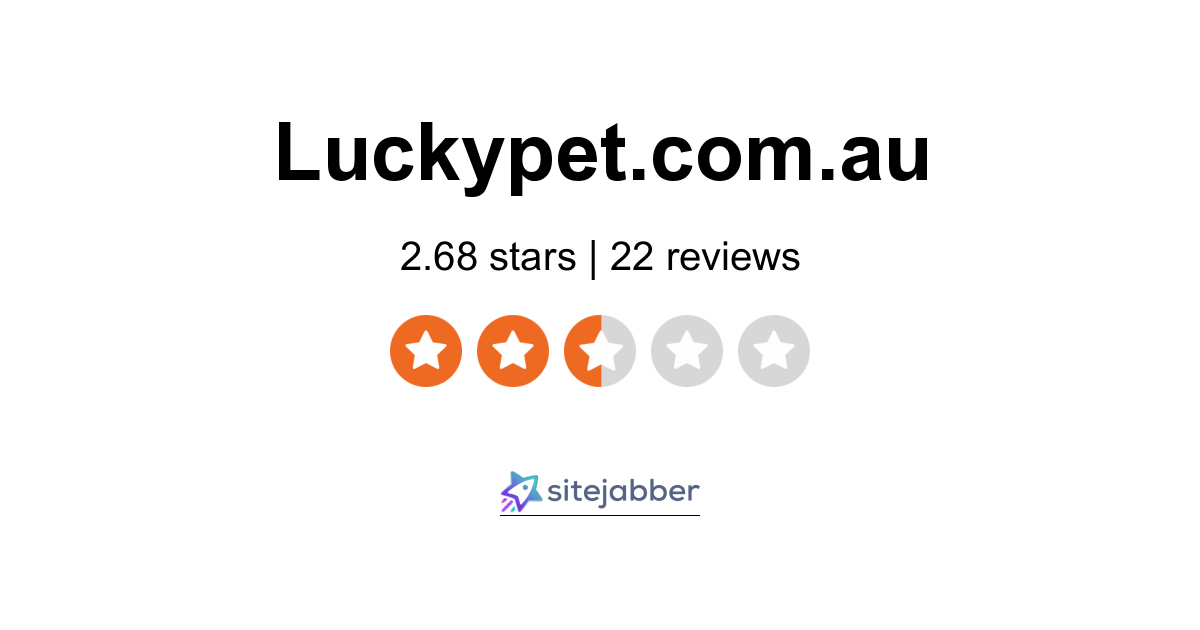 Lucky Pet Reviews 22 Reviews of Luckypet .au Sitejabber