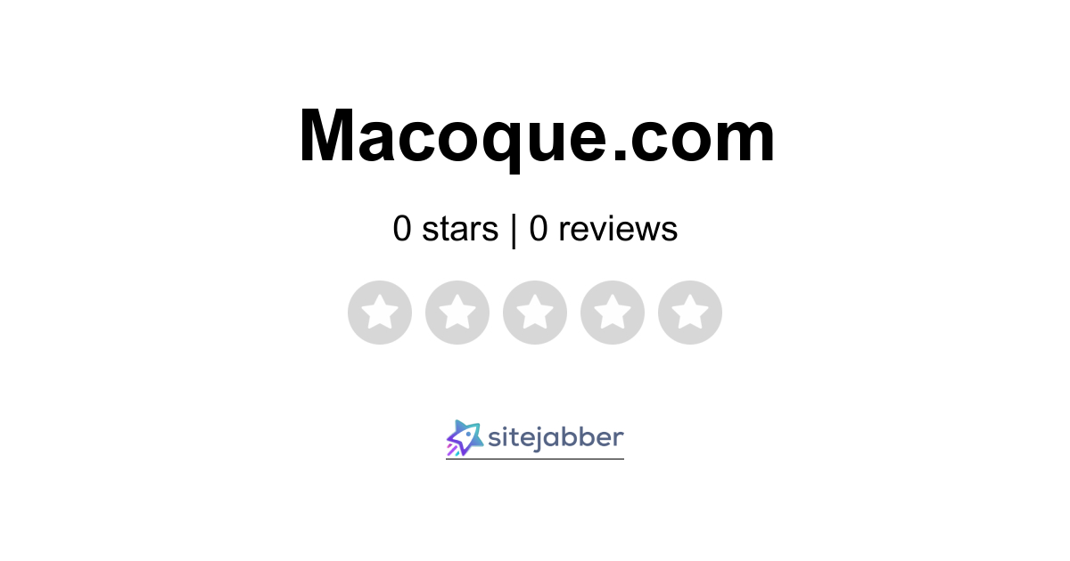 Macoque Reviews - 1 Review of Macoque.com | Sitejabber