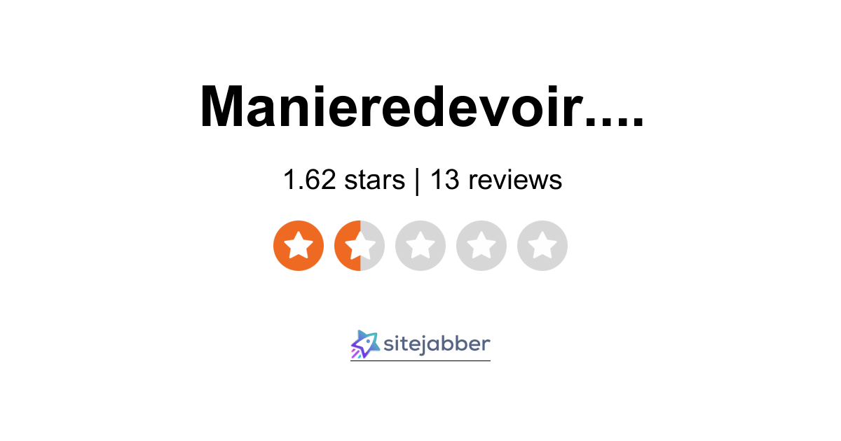 Manière De Voir - Not sponsored review 