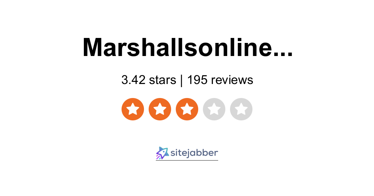 Marshalls Reviews - 188 Reviews of Marshallsonline.com