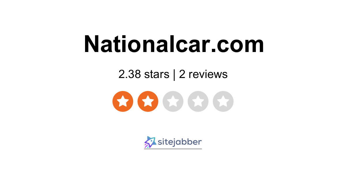 National Car Rental Reviews 3 Reviews of Sitejabber