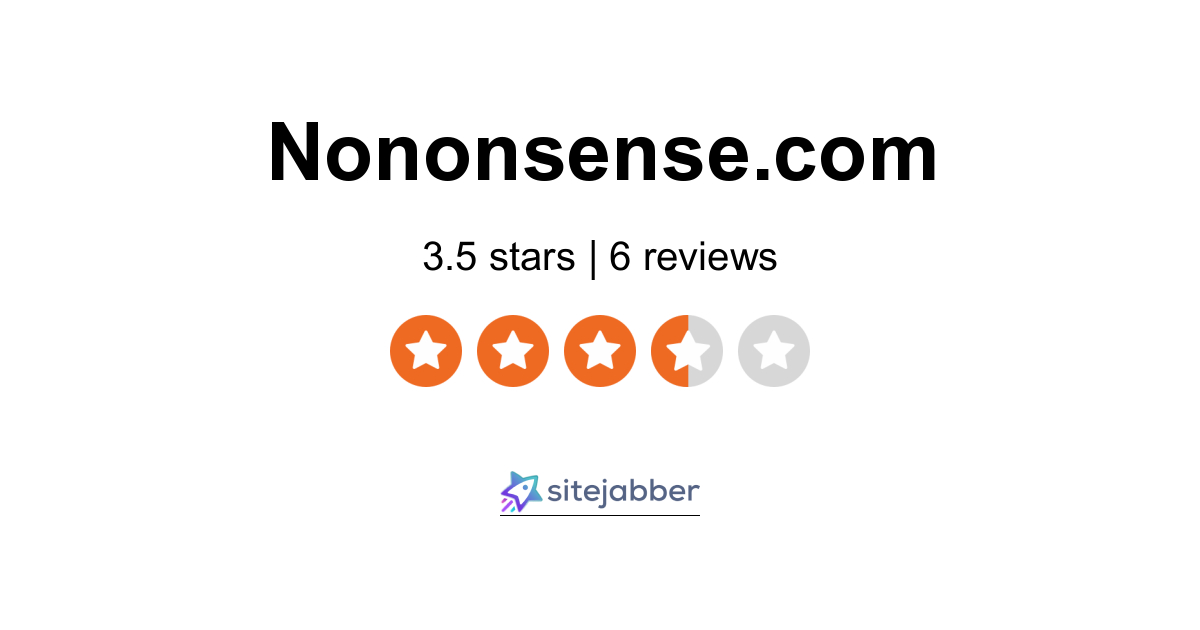 No Nonsense Reviews - 6 Reviews of Nononsense.com