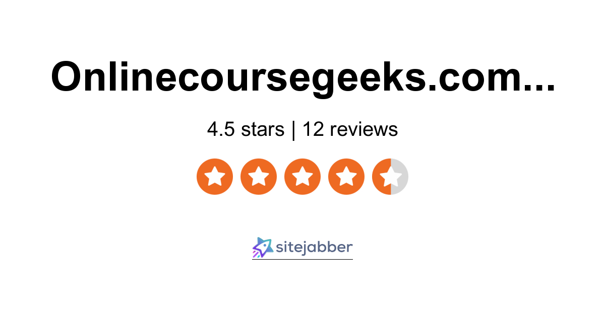 Onlinecoursegeeks Reviews 1 Review of Sitejabber