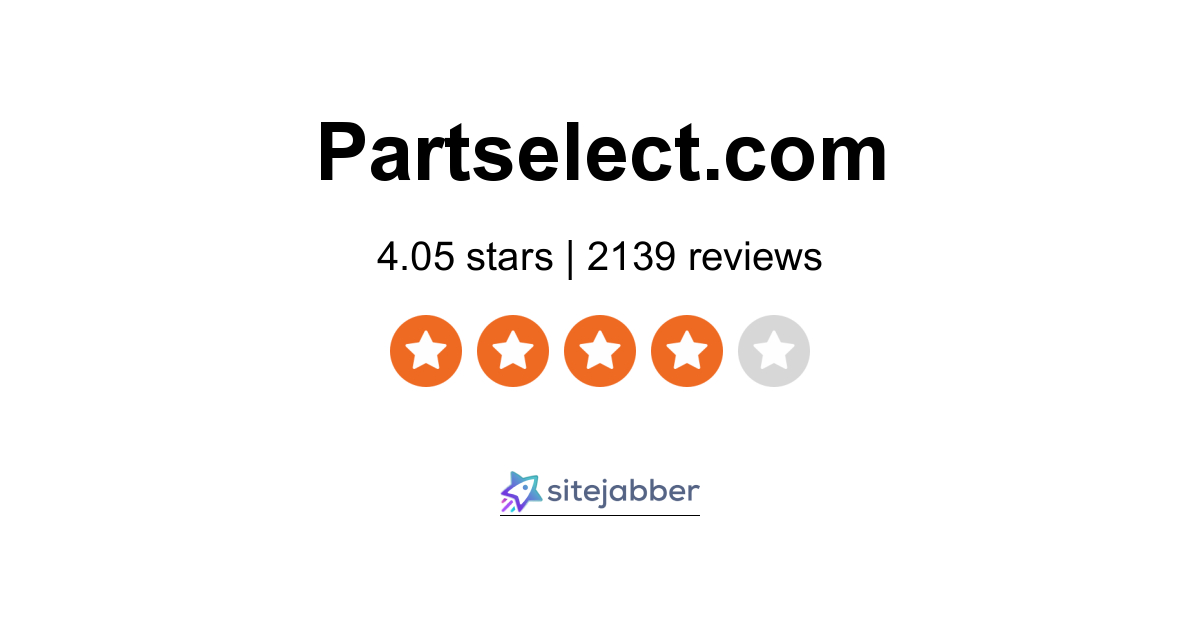 PartSelect Reviews 1,889 Reviews of Sitejabber