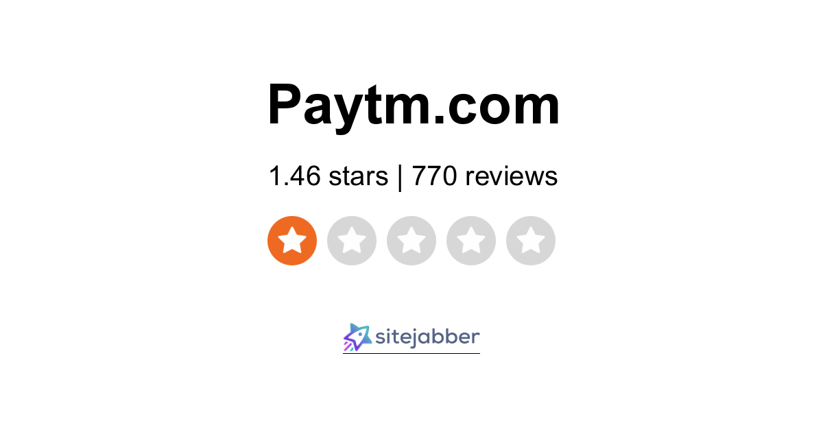 paytm-reviews-770-reviews-of-paytm-sitejabber