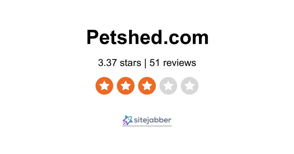 Pet Shed Reviews 51 Reviews of Sitejabber