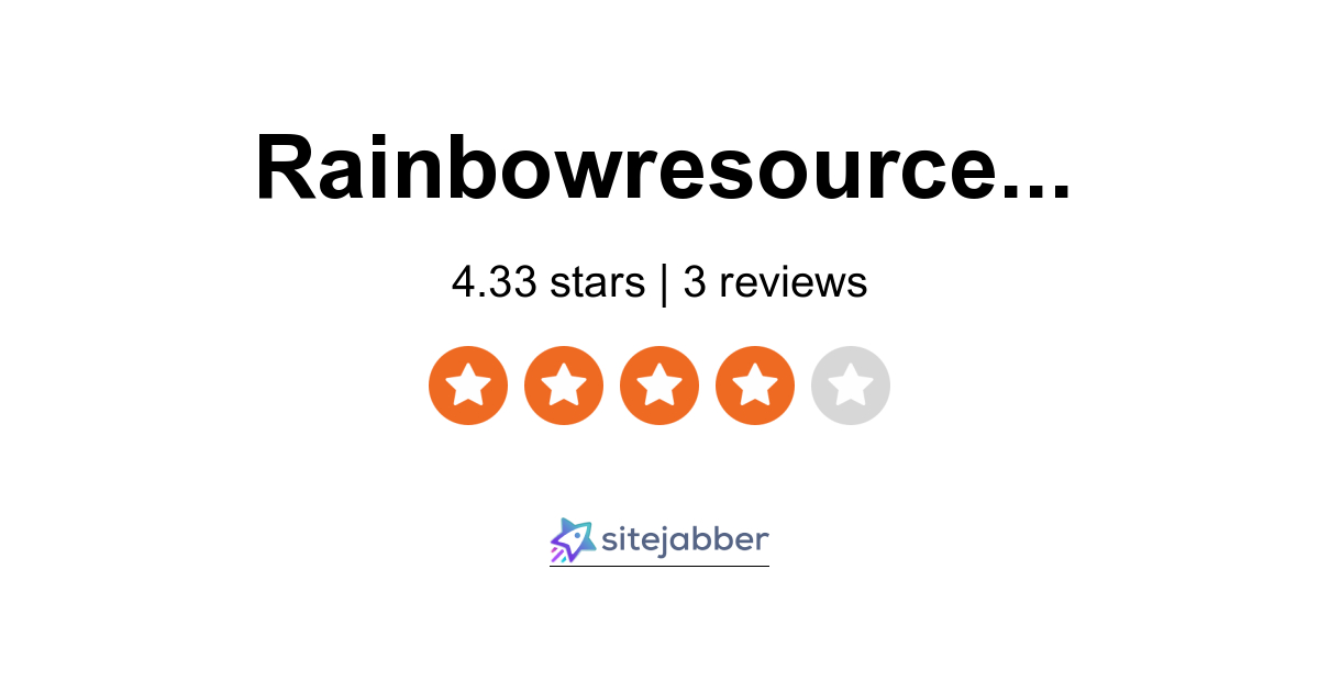 Rainbow Resource Center Reviews - 3 Reviews Of Rainbowresource.com ...