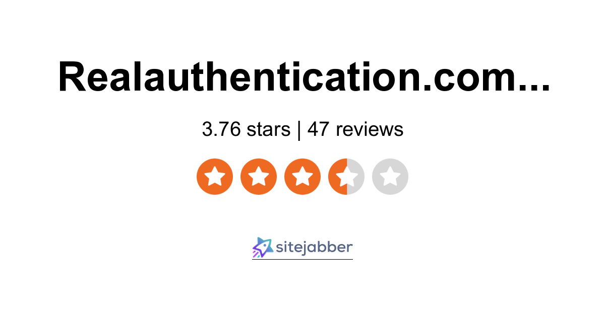 Real Authentication Reviews - 44 Reviews of Realauthentication.com