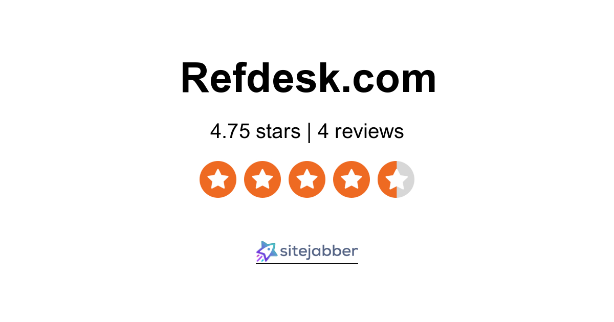 Refdesk Com Reviews 4 Reviews Of Refdesk Com Sitejabber
