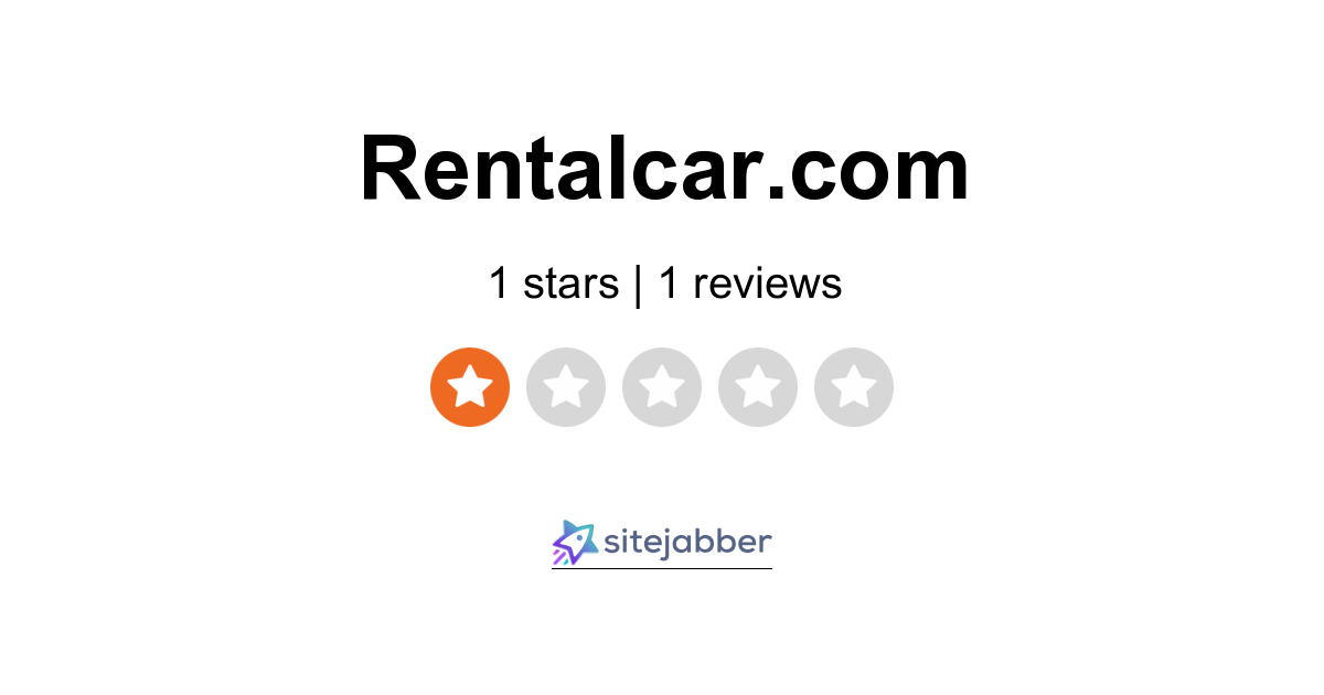 rentalcars com reviews usa